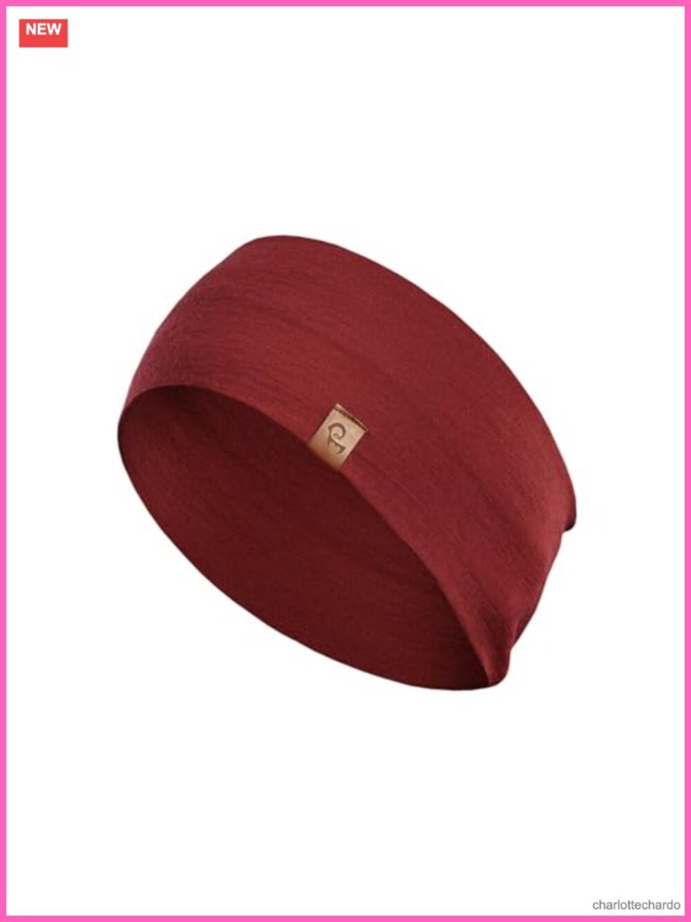 100% Merino Wool Headband Non-Slip Wide Workout Sweatband